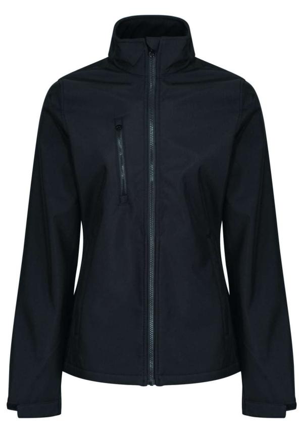 U RETRA613 - ABLAZE 3 RÉTEGŰ NYOMTATHATÓ NŐI SOFTSHELL DZSEKI - Black/Black