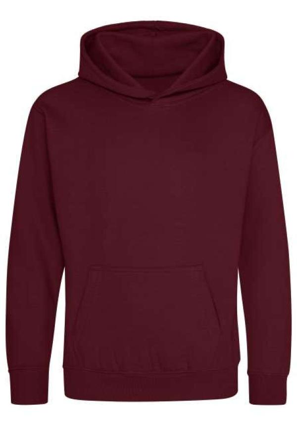 U AWJH001J-EX - COLLEGE KAPUCNIS PULÓVER - Burgundy