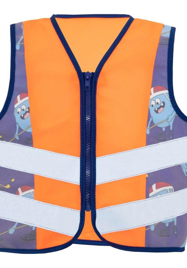 U KXACTION - GYERMEK BIZTONSÁGI MELLÉNY - Hi-Vis Orange/Ice Hockey