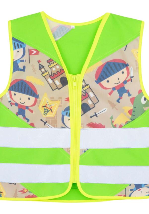 U KXACTION - GYERMEK BIZTONSÁGI MELLÉNY - Neon Green/Knight