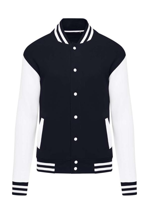 U SGO450U - UNISZEX KLASSZIKUS EGYETEMI DZSEKI - Dark Black/Snowwhite U SGO450U - UNISZEX KLASSZIKUS EGYETEMI DZSEKI - Dark Black/Snowwhite